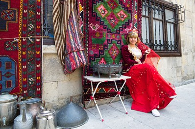 Azeri Girl in Icheri Sheher, the Old City