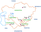 Central Asia Map