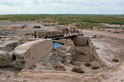 Archaeological excavations in the city of Turkestan