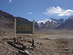 View of mountains in spring 