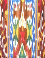 Atlas. Traditional Uzbek fabric. 