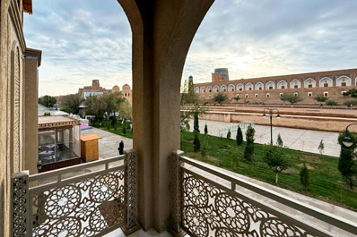 Balcony view, Isak Hoja Hotel