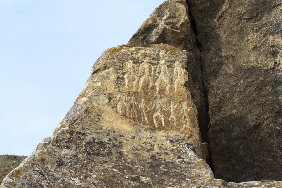 Pinturas rupestres de Gobustán, cerca de Bakú