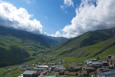 Poblado Khinalug, cerca de Quba