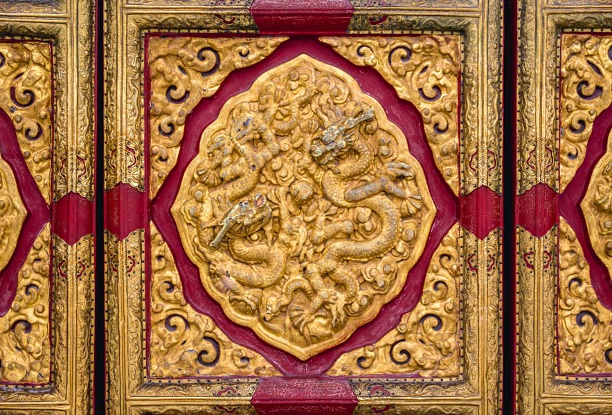 Dragon Engraving, Hall of Supreme Harmony in Beijing's Forbidden City Dragon Engraving, Hall of Supreme Harmony in Beijing's Forbidden City