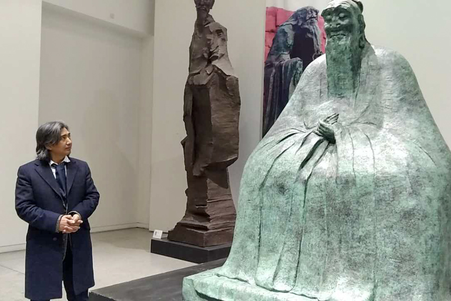 Sculpture of Wu Weishan, National Art Museum of China, Beijing Sculpture of Wu Weishan, National Art Museum of China, Beijing