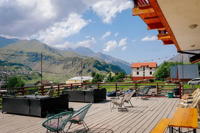 View, Alpenhaus Kazbegi Hotel & Restaurant Hotel