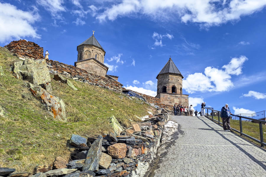 Gergeti Trinity Church near Stepantsminda Gergeti Trinity Church near Stepantsminda