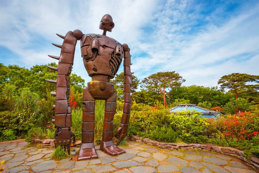 Sculptures at Ghibli Museum