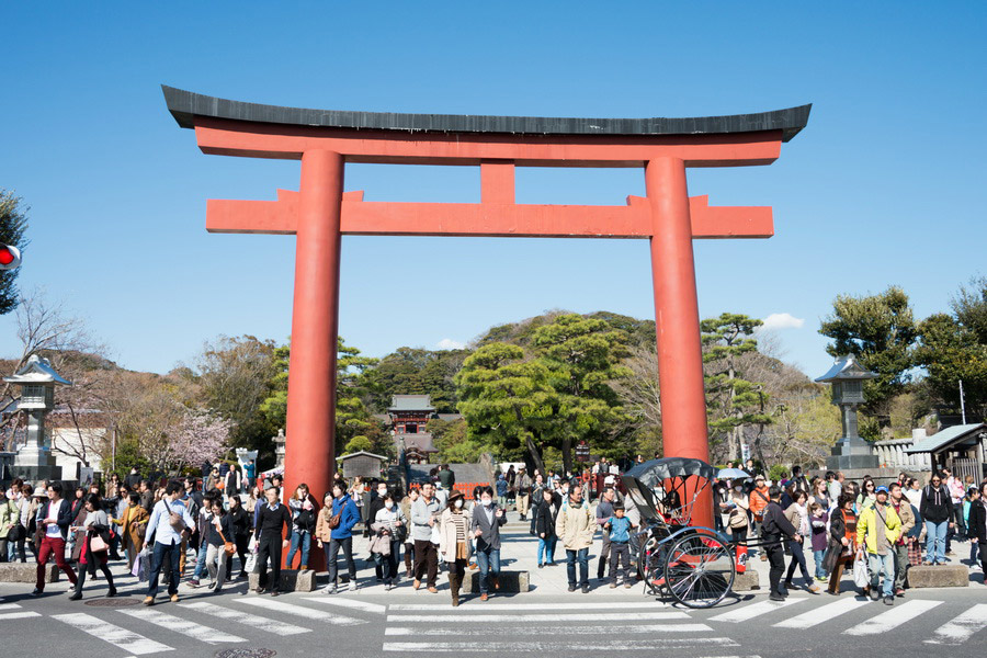 Torii at Tsurugaoka Hachimangu Shrine
, Kamakura