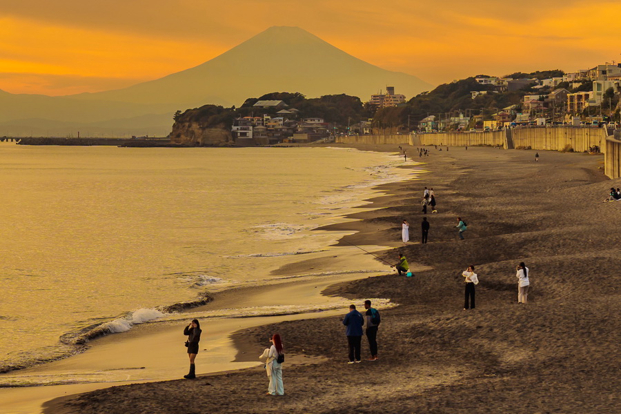 Yuigahama Beach, Kamakura, Japan