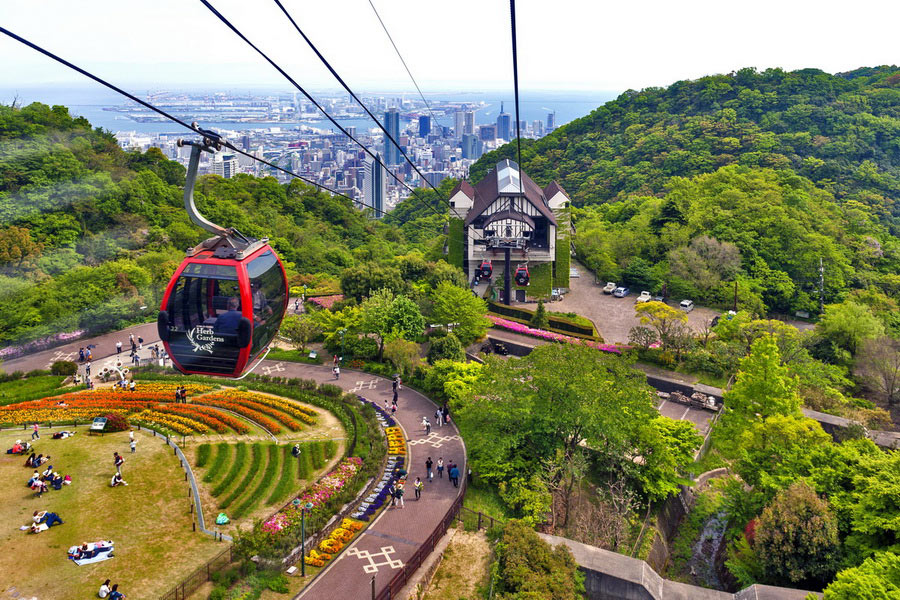 Ropeway on Mt. Rokko in Kobe, Best Time to Visit Kobe