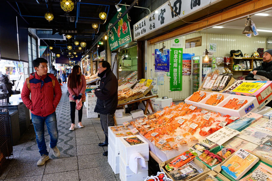 Nijo Fish Market, Shopping in Sapporo