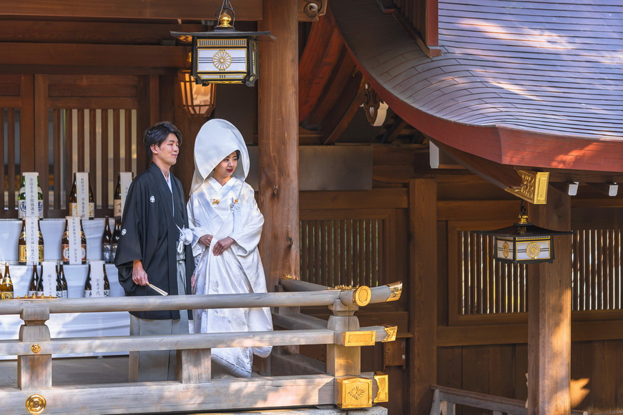 Traditional Japanese Shinto Wedding at Meiji Shrine, Tokyo