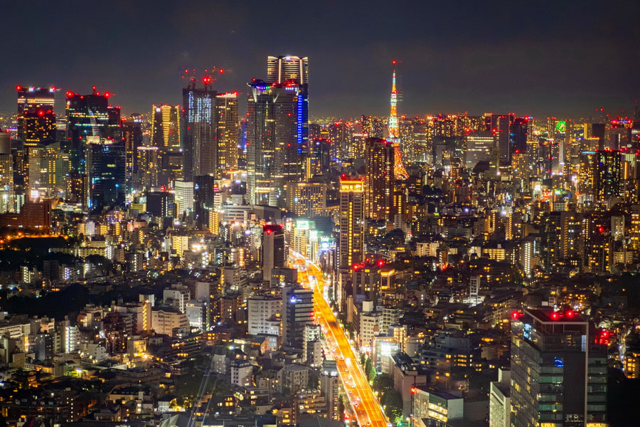 View of Tokyo from Shibuya Sky rooftop, Shibuya Sky – A Breathtaking Panoramic View of Tokyo