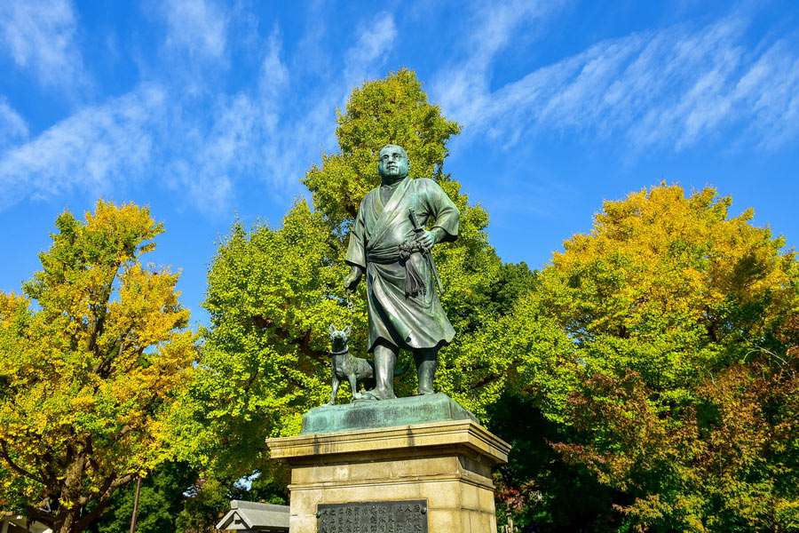 Statue of Saigō Takamori in Ueno Park, Tokyo, The Real Last Samurai