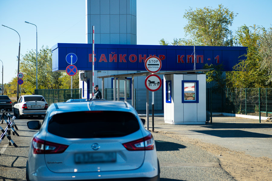 Checkpoint at the Baikonur Cosmodrome Checkpoint at the Baikonur Cosmodrome