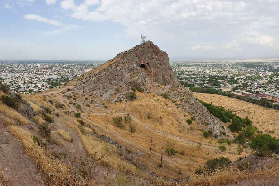 La ville Och, le Kirghizistan