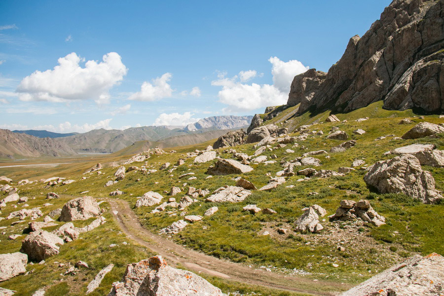 Road to Kel-Suu Lake