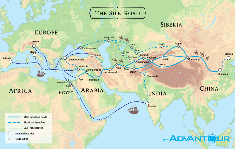 Silk Road Map