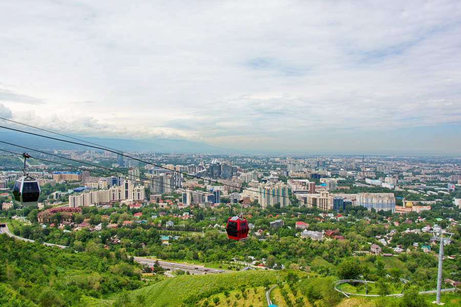 Vista panorámica de la colina Kok-Tobe, Almaty