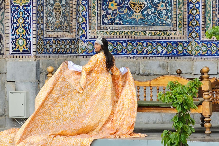 Girl on Registan, Samarkand