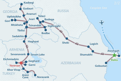 29-day Silk Road Group Tour 2026-2027 Map 2