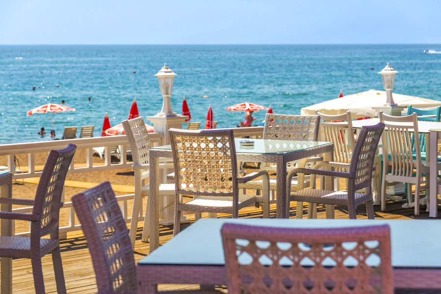 Cafe, Lara Beach, Antalya Cafe, Lara Beach, Antalya