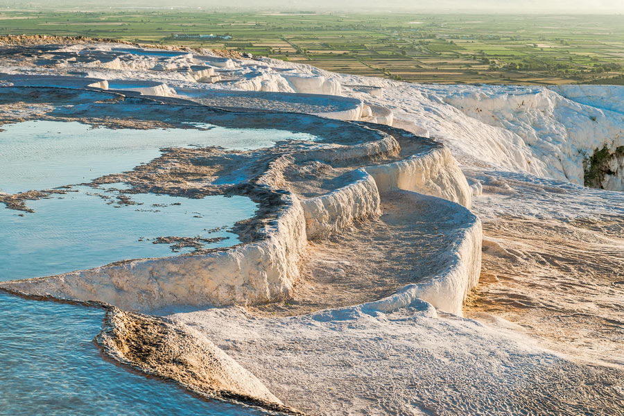 Travertine Pools and Terraces in Pamukkale in Autumn, What to Do in Autumn in Turkey?