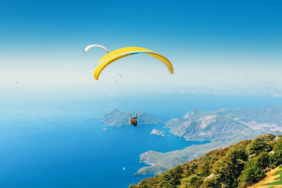 Paragliding, Entertainment in Fethiye