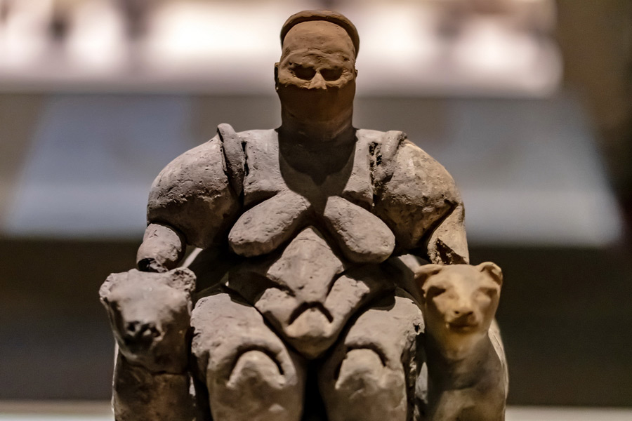 An Old Hittite Sculpture Displayed at the Museum of Anatolian Civilizations in Ankara, Hittites