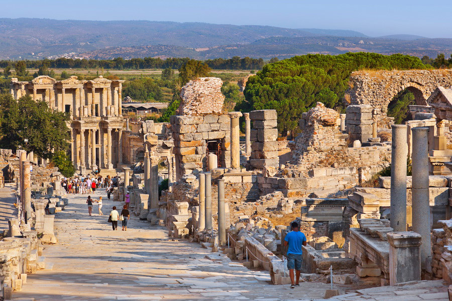 Ancient Ruins in Ephesus, Turkey