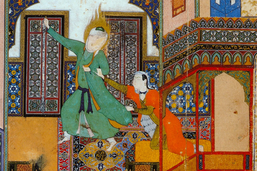 The Seduction of Yusuf, Kamoliddin Behzad The Seduction of Yusuf, Kamoliddin Behzad, Medieval Art