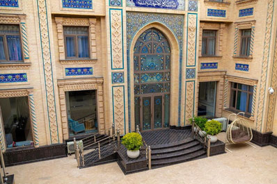 Terrasse, Hôtel Shohjahon Palace