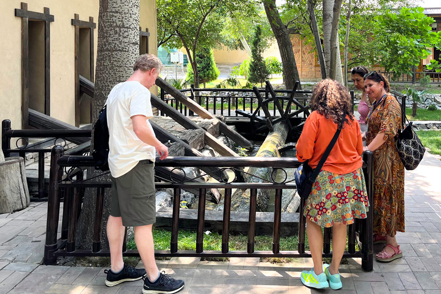 Travellers, The Konigil Meros Paper Factory, Samarkand Travellers, The Konigil Meros Paper Factory, Samarkand
