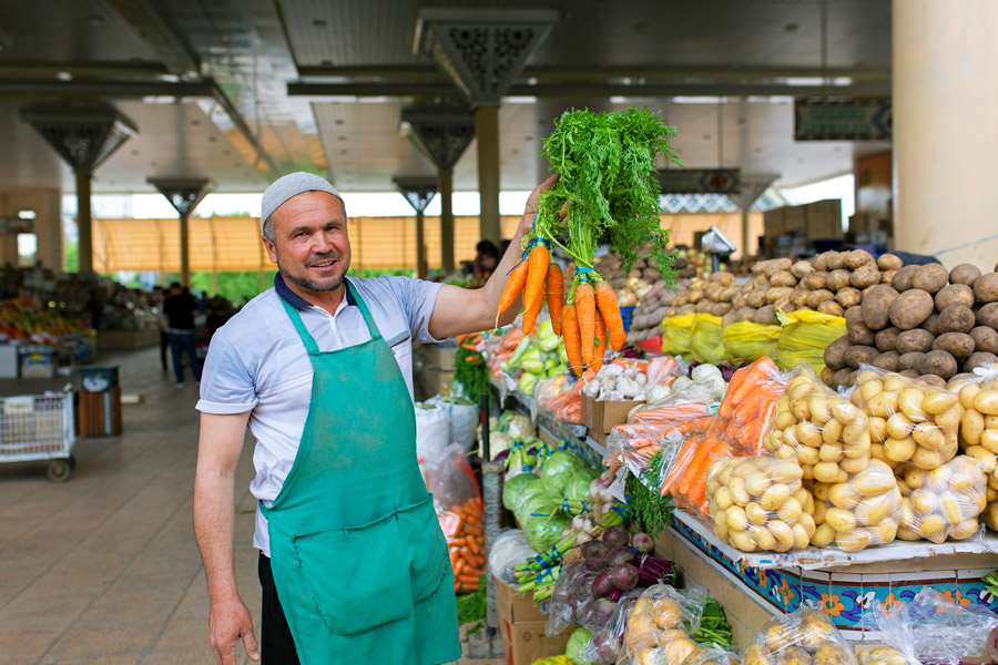 Vegetables at Alay Bazaar, Tashkent