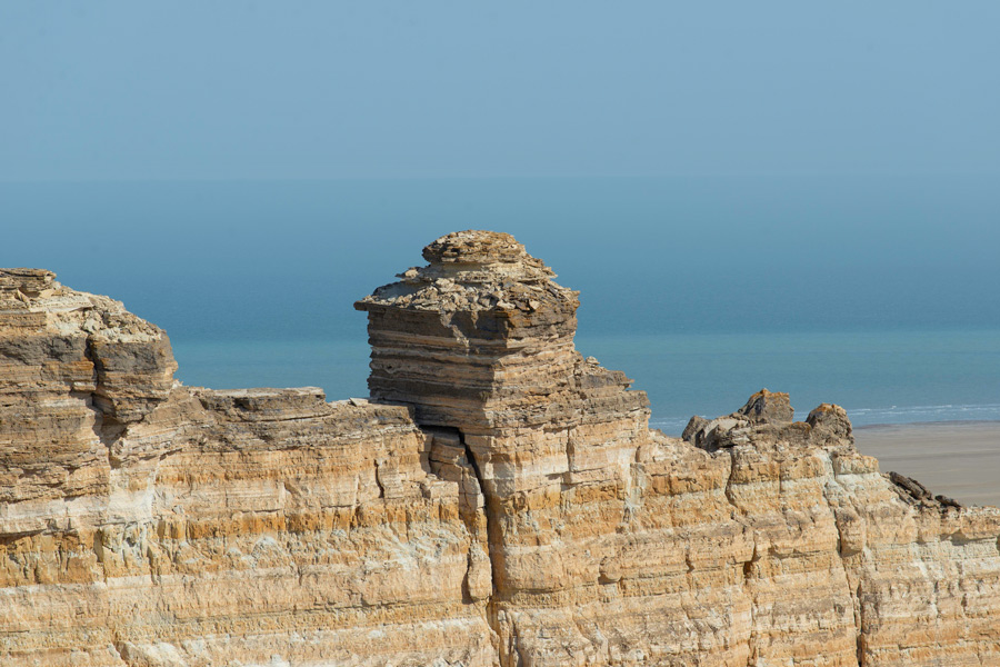 Altopiano di Ustyurt con vista sul Mar d’Aral Altopiano di Ustyurt con vista sul Mar d’Aral